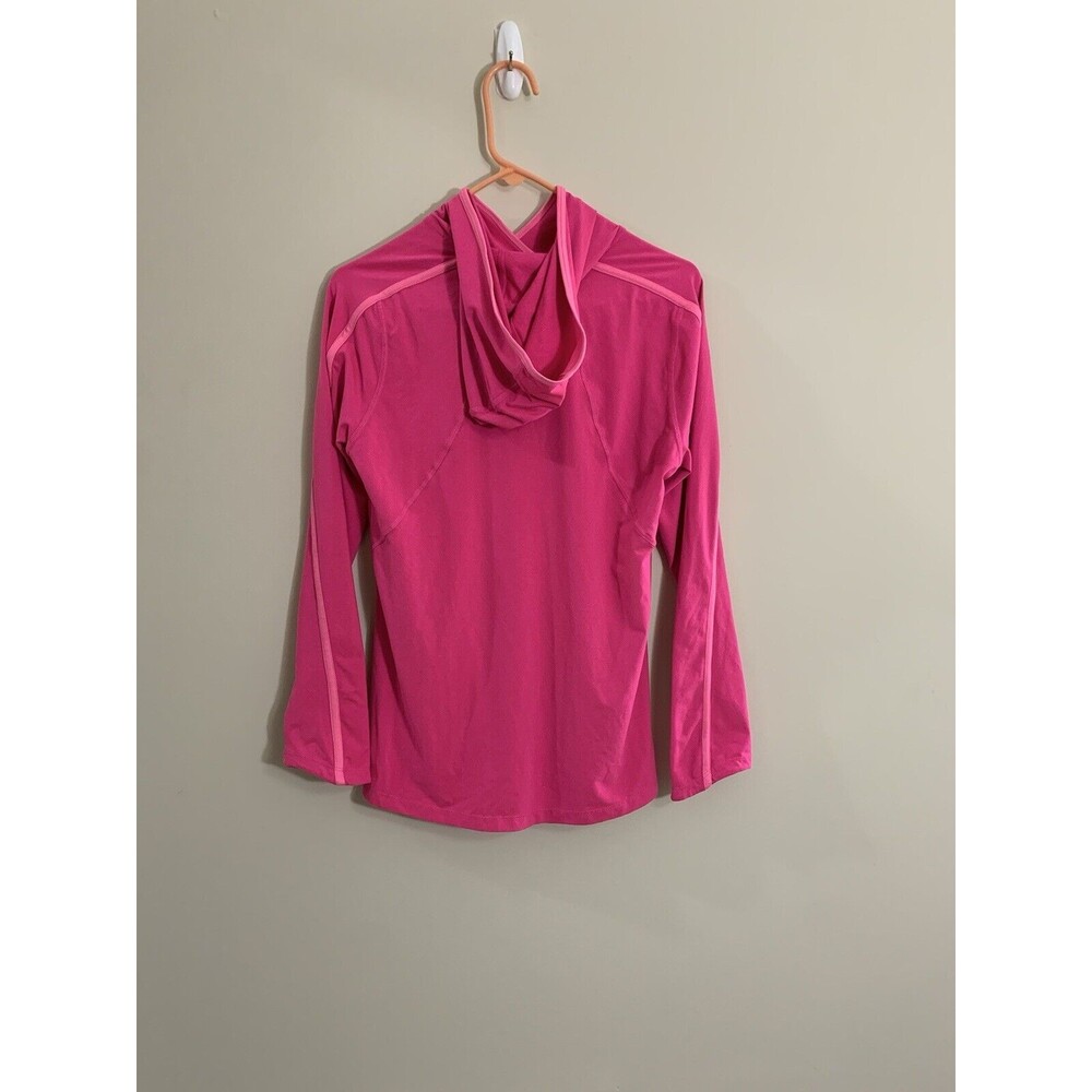 Hind Pink Stretch Pullover Activewear Hoodie Women's Size Medium Long Sleeve - Picture 4 of 5